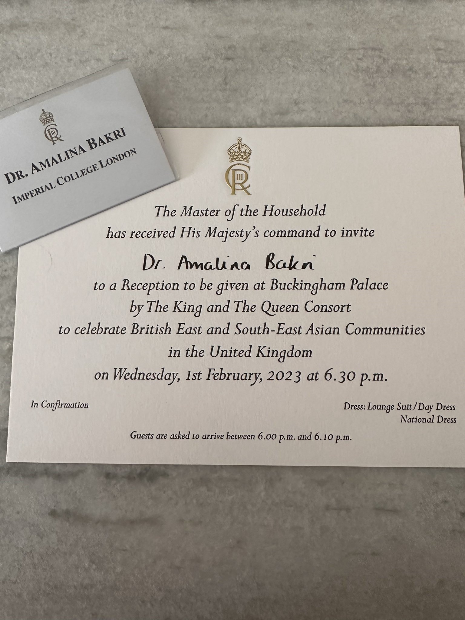 受邀到白金汉宫与英国王查尔斯会面！阿玛丽娜医生：能代表大马 太荣幸
