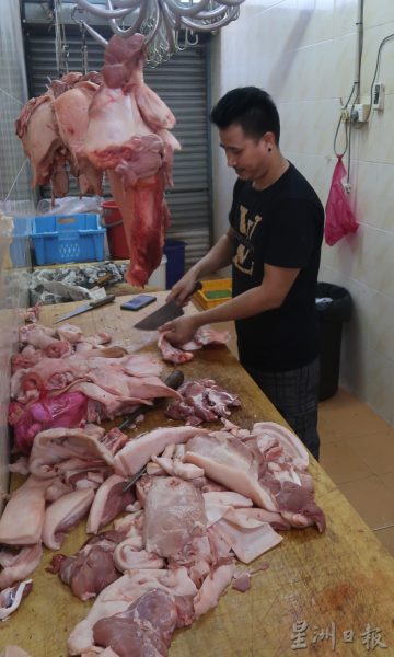 明起猪肉每公斤至少涨RM2，花肉和排骨涨幅最多