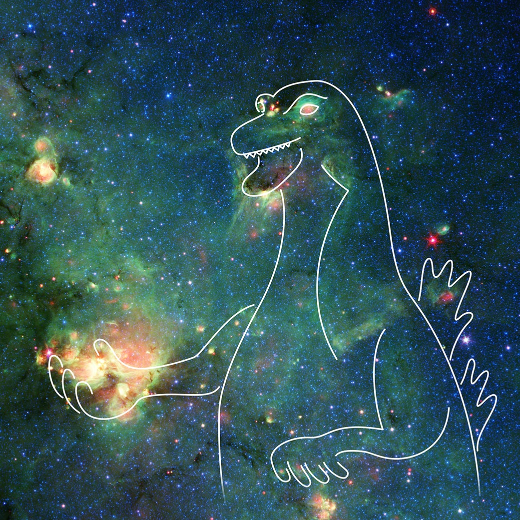 拼盘／NASA公开“哥吉拉星云”长相 网民笑了：比较像木须龙