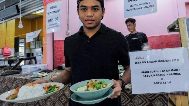 星期一吃“安华” 星期二吃“末沙布” 商家推RM5“部长餐”受欢迎