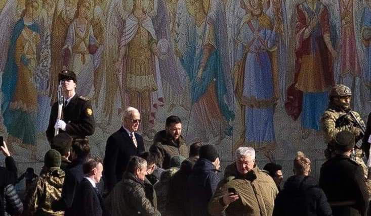 有片）外媒：美国总统拜登现身乌克兰首都基辅