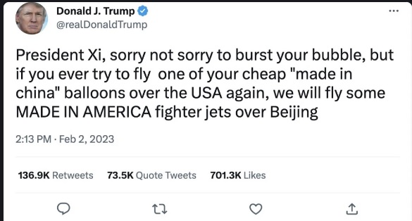 特朗普开战中国？