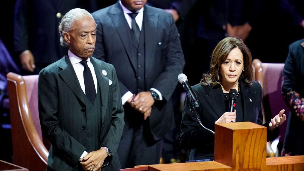 美国黑人男子尼科尔斯出殡  贺锦丽吁警政改革杜绝暴行