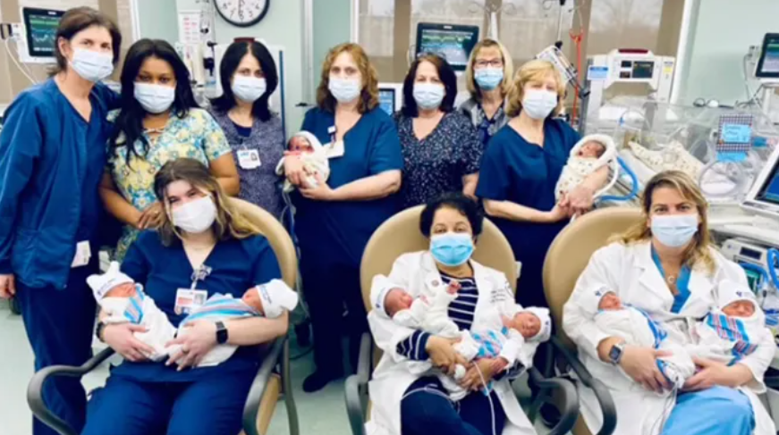 美国一家医院不到三3接生5对双胞胎 儿科主任连呼罕见
