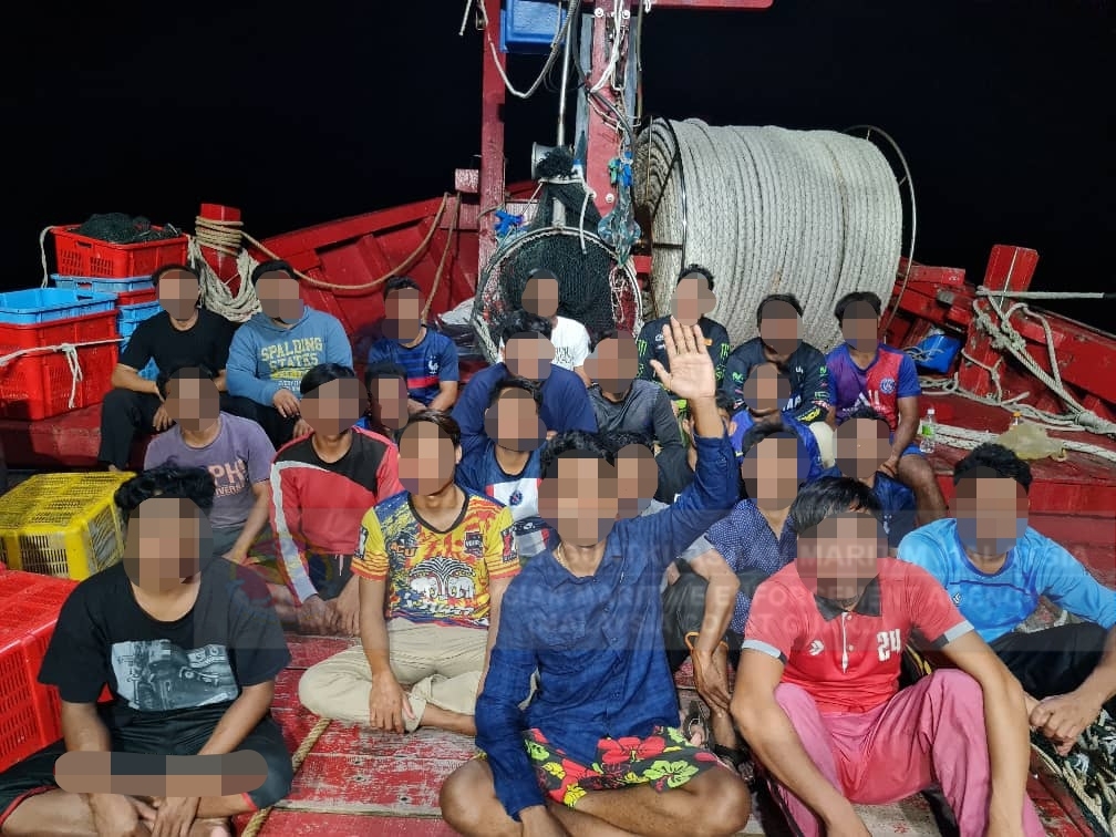 （大北马）本地渔船上全是外籍工人 海事执法机构扣查23人