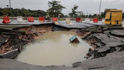 柔水灾35处道路受损 工程局获2035万维修拨款