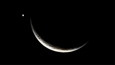 天文奇景 “月掩金星”上演