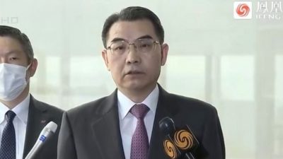 中国驻日大使吴江浩抵达日本履新 表示将以史为鉴共创未来