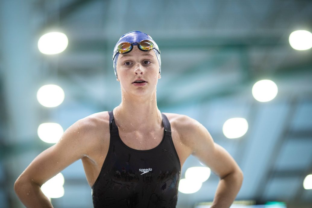 加拿大选拔赛女400自由泳  16岁麦金托什刷世绩