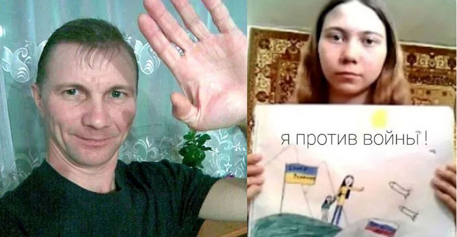 女儿一幅反战画 俄男被控抹黑俄军 女儿恐被送孤儿院