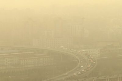 严重雾霾 北京一片朦胧
