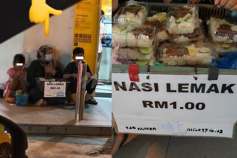 网民分享RM1椰浆饭爆红 妇女：有人付钱结缘500包