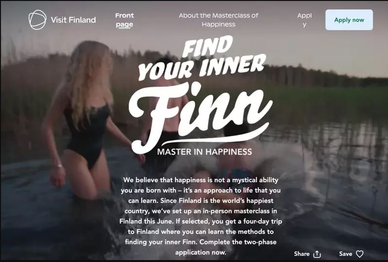 芬兰出钱 让你探访全球最幸福国家 报名截止4月2日
