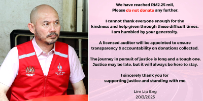 RM2.25m raised for Lim Lip Eng’s libel suit