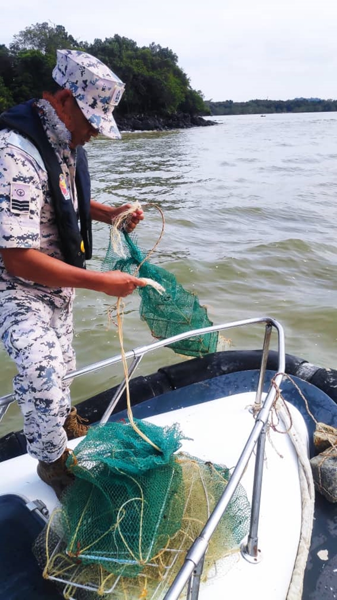 NS宁宜：起获16个非法捕鱼筌笼，森甲海事局：破坏海洋生态