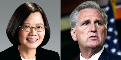 Taiwan president to meet US Speaker in California: report