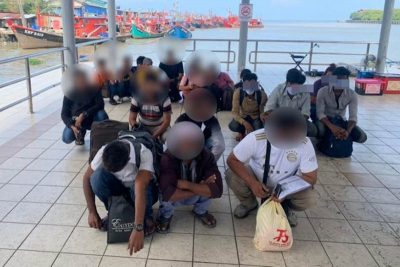 从浮罗交怡搭乘客船图偷渡 19非法入境者抵吉打港口被捕