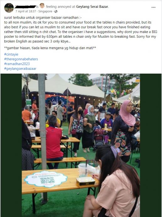 “非穆斯林请别霸位聊天”·新加坡友族促6:30pm让座开斋