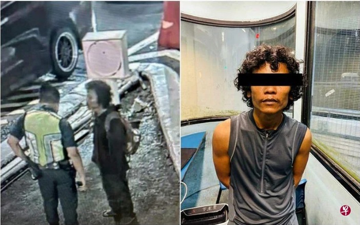 *已签发*柔：狮城二三事：深夜大士“步行入境” 印尼男子涉非法入境狮城被捕