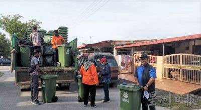 怡保市政厅推行怡保成为最干净城市 派送逾5万个垃圾桶