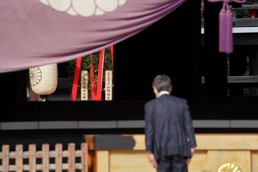 日媒：日本首相岸田文雄向靖国神社供奉供品，中方此前已表态