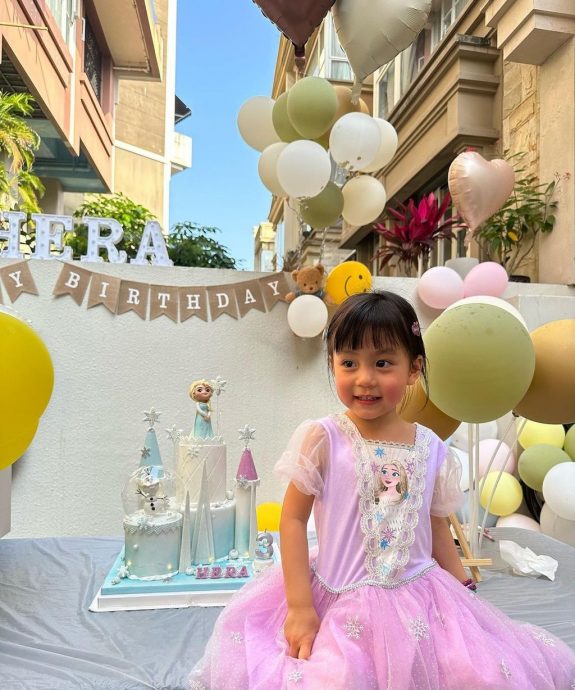 杨茜尧爱女3岁生日派对　 锺嘉欣惊喜携子女送祝福