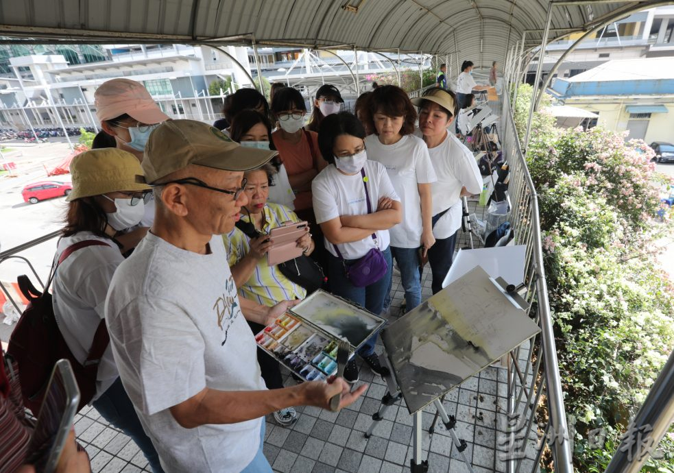 柔：新闻： 用画“框住”新山旧火车站  柔写生会唤起重新认识古迹