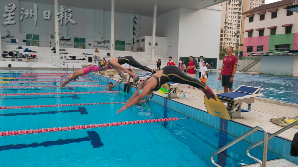 槟蹼泳协会推广新兴项目 免费教游蹼泳