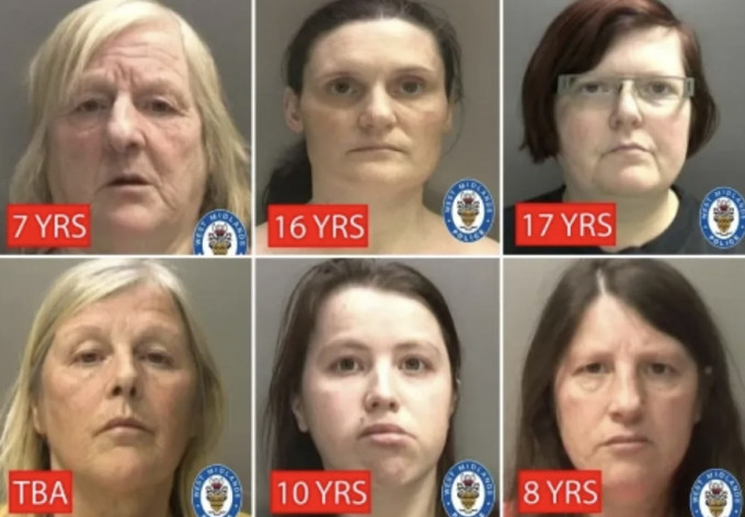 英国破幼童性虐待犯罪集团　21名狼女落网最老71岁