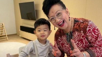 薛家燕73岁生日收大惊喜  2岁孙DIY蛋糕唱生日歌祝寿