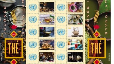 联合国首发行国际茶日纪念邮票 一套10枚