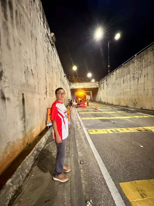 **已签发**柔：第三版头条：【特稿】：士乃隧道路段关闭右车道施工致交通拥堵，民众受促采替代路免陷车龙