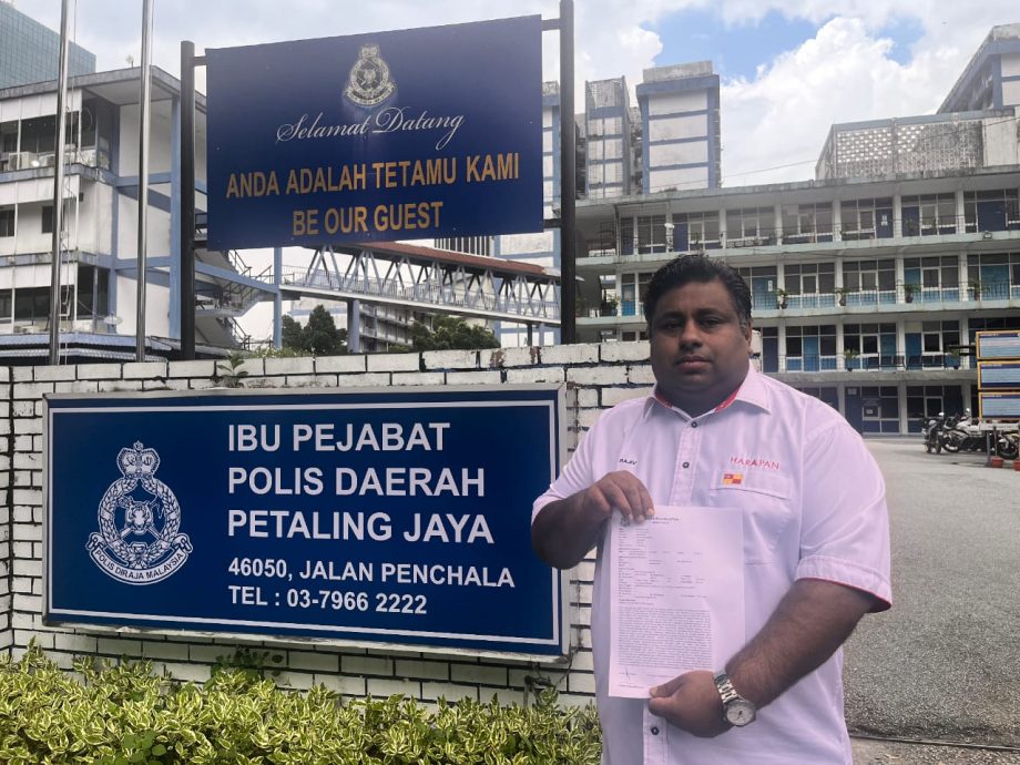 拉吉夫报警促调查阿迪阿旺“马来人被公然欺骗”言论