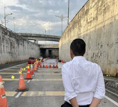 巡视士乃立交桥下隧道   大臣不满未施工维修