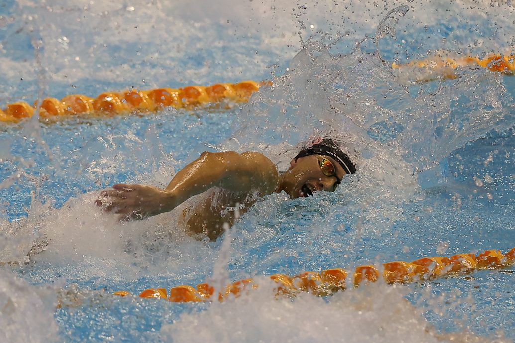柬埔寨东运会游泳| 男400公尺自由泳  丘浩延再添银牌