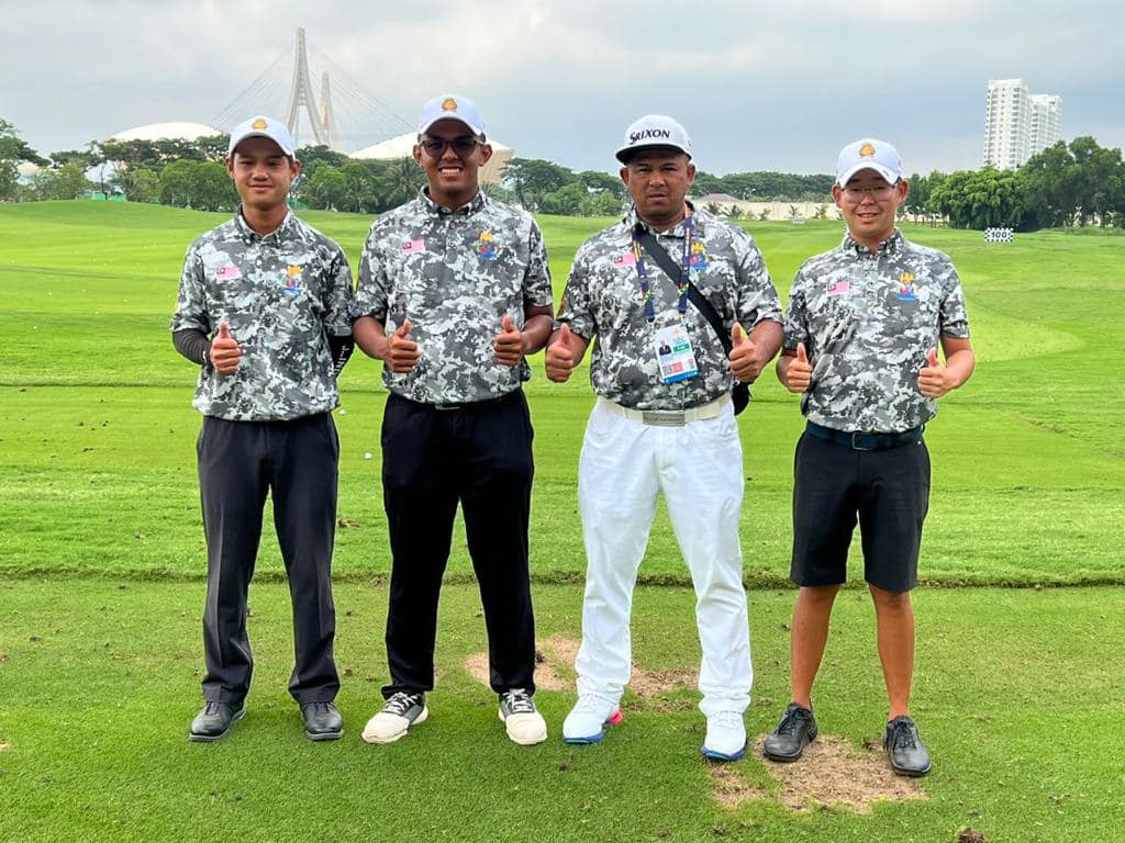 柬埔寨东运会高尔夫球赛  大马男团卫冕失利