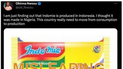 食品局澄清是国内自产 尼日利亚没召回Indomie