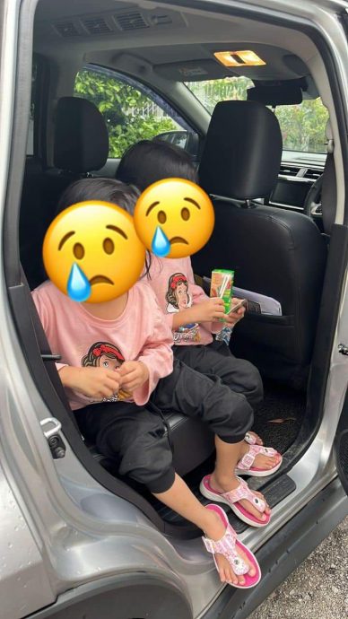 父母、公公婆婆赴宴，双胞胎被留车内吓哭