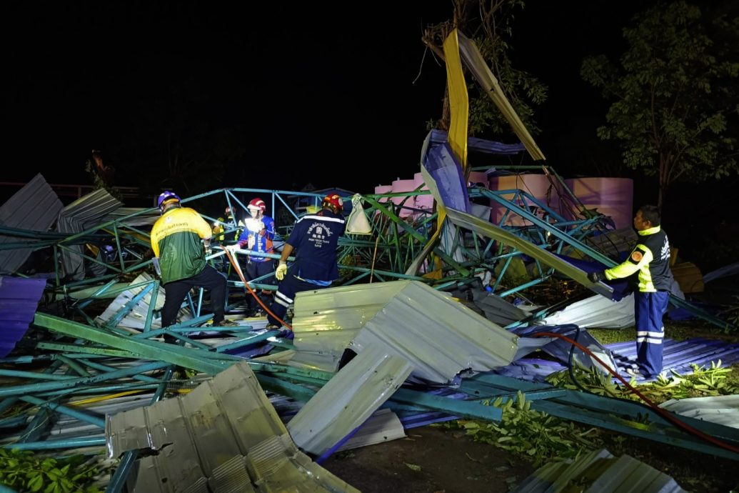 看世界／泰国北部披集府小学屋顶倒塌 7死18伤