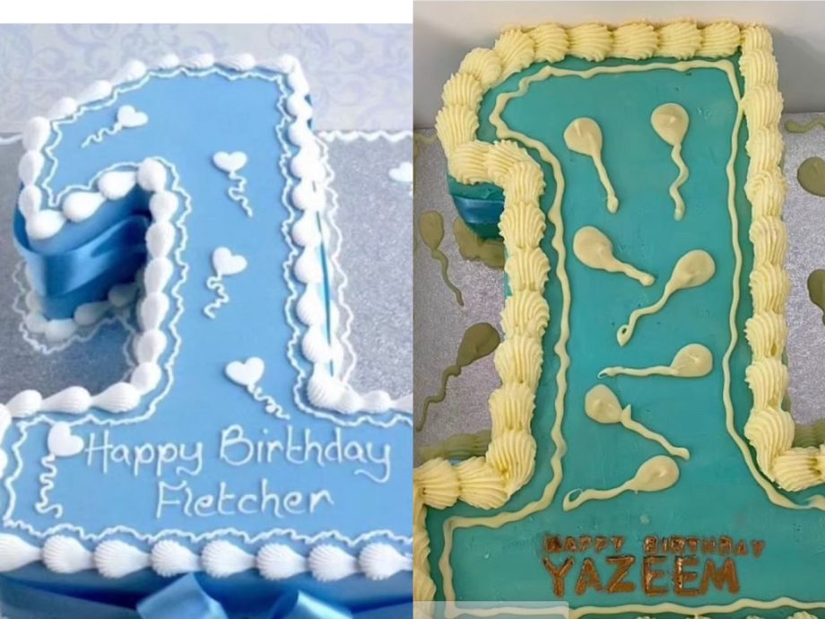 网购蛋糕为1岁侄儿庆生 女子惊吓：爱心气球变精子