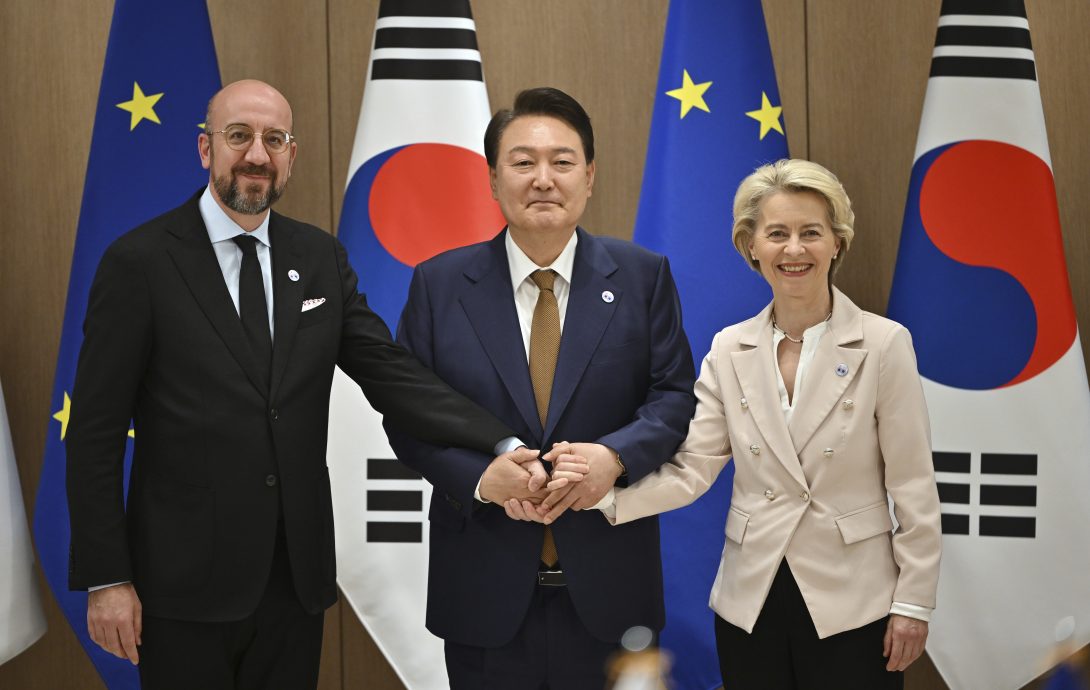 韩欧首脑会谈　议程包括乌克兰、朝鲜、经贸协议