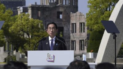 G7闭幕 日首相岸田重申台海和平重要性