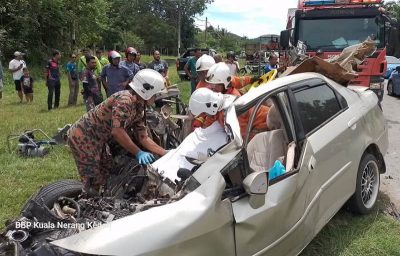 轿车与重型牵引车相撞 29岁女子当场丧生