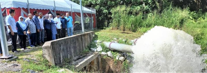 丹绒马林贝噜河 大水泵工程完工
