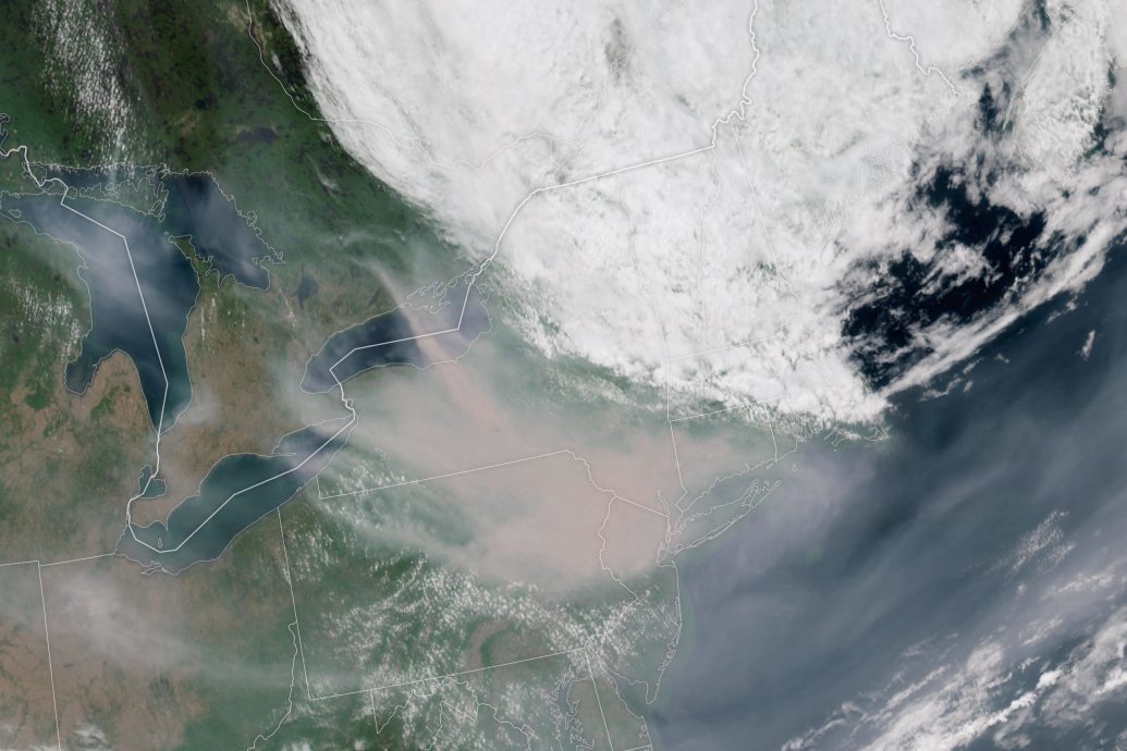 加拿大山火空污跨国境 美国十多州空气品质拉警报7500万人受影响