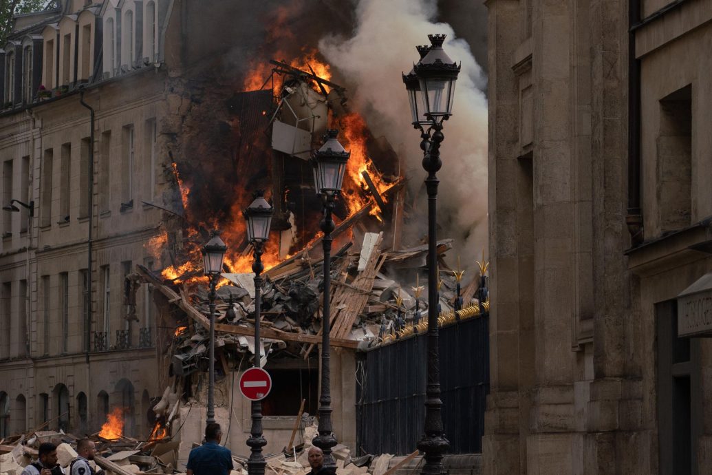 巴黎建筑物气爆　4死37伤