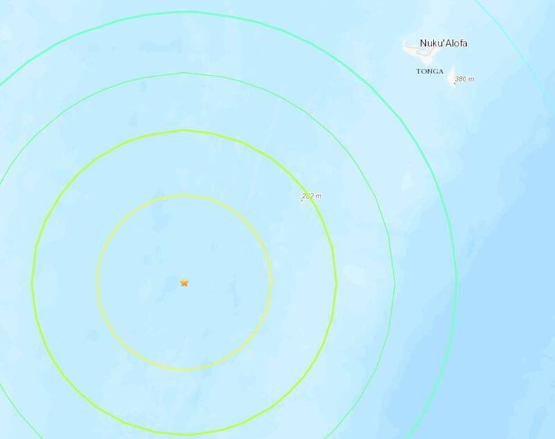 汤加发生7.2级地震 未传出有海啸风险