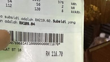 电费从RM8涨至RM118吓坏用户 “木屋没冷气电视Wifi！”