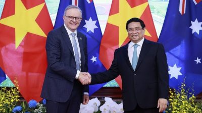 澳总理首访越南 望快速提升澳越外交关系