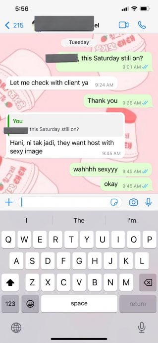 马来主持人接工作被拒绝“客户说你不够性感”